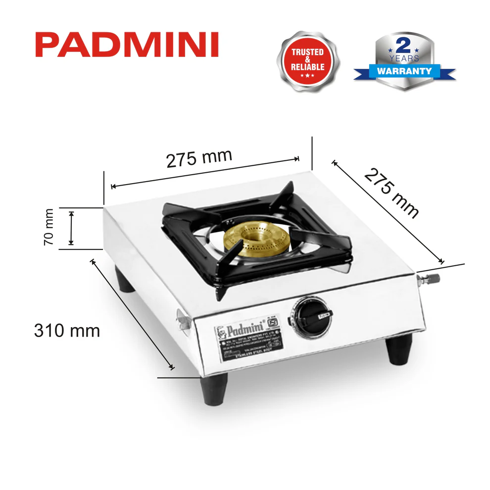 Single Burner Stainless Steel Gas Stove - Image 6