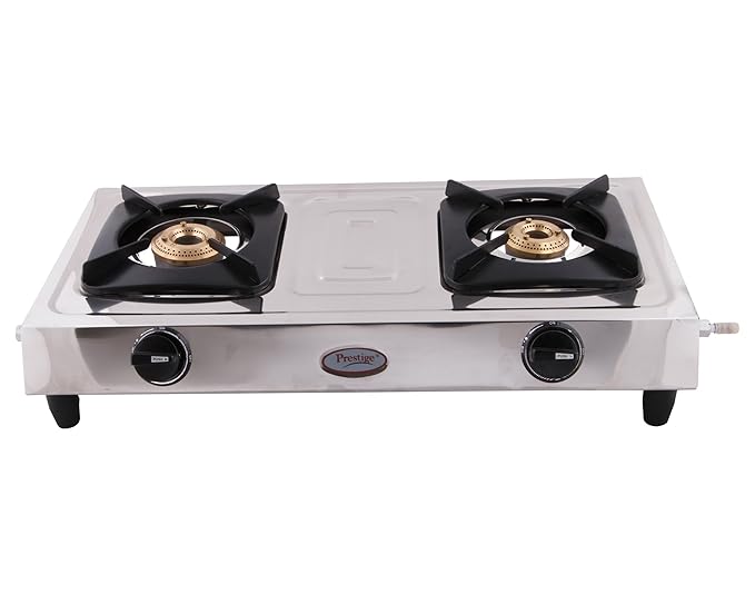 Prestige Stainless Steel 2 Burners Gas Stove - Image 2