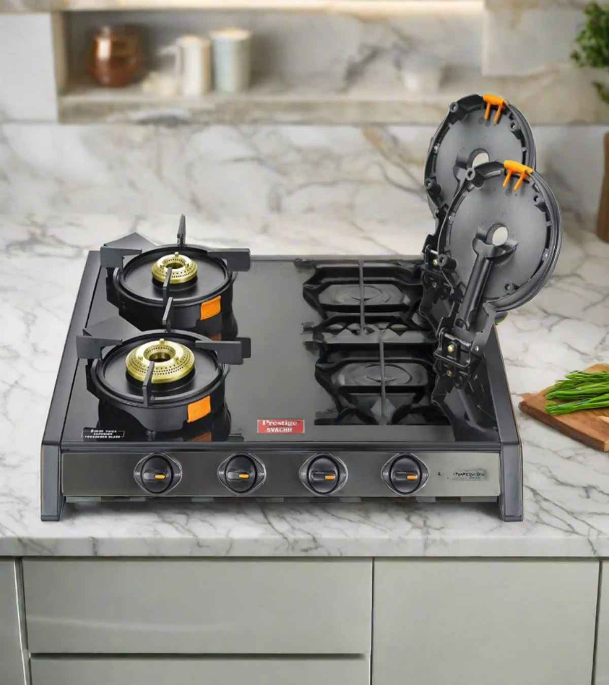 Prestige 4 Burner Glass top LP Gas Stove - Image 5