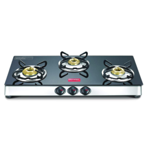 Prestige Stainless Steel 3 Burner Gas Stove