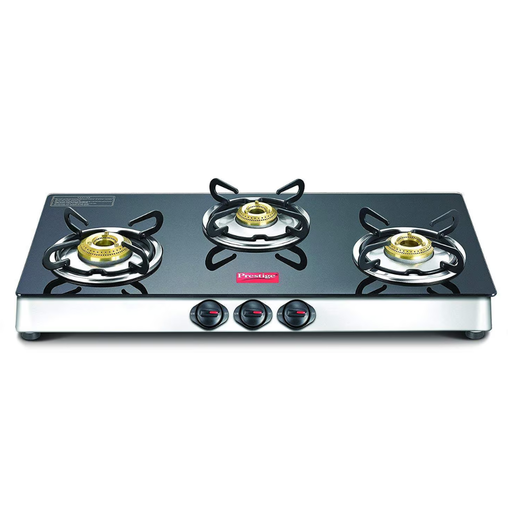 Prestige Stainless Steel 3 Burner Gas Stove